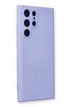 Mey İthalat®  Samsung Galaxy S22 Ultra Kılıf Nano içi Kadife Silikon - Lila