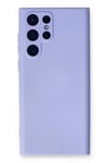 Mey İthalat®  Samsung Galaxy S22 Ultra Kılıf Nano içi Kadife Silikon - Lila