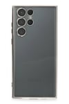 Mey İthalat®  Samsung Galaxy S22 Ultra Kılıf  Lensli Silikon - Gümüş