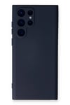 Mey İthalat®  Samsung Galaxy S22 Ultra Kılıf Nano içi Kadife Silikon - Lacivert