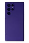 Mey İthalat®  Samsung Galaxy S22 Ultra Kılıf Nano içi Kadife Silikon - Mor