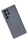 Mey İthalat®  Samsung Galaxy S22 Ultra Kılıf Nano içi Kadife Silikon - Gri