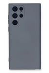 Mey İthalat®  Samsung Galaxy S22 Ultra Kılıf Nano içi Kadife Silikon - Gri