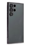 Mey İthalat®  Samsung Galaxy S22 Ultra Kılıf  Lensli Silikon - Siyah