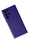 Mey İthalat®  Samsung Galaxy S22 Ultra Kılıf Nano içi Kadife Silikon - Mor