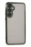 Mey İthalat®  Samsung Galaxy S23 FE Kılıf  Lensli Silikon - Yeşil