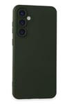 Mey İthalat®  Samsung Galaxy S23 FE Kılıf Nano içi Kadife Silikon - Koyu Yeşil