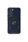 Mey İthalat®  Samsung Galaxy S23 FE Kılıf Pars Lens Yüzüklü Silikon - Lacivert