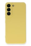 Mey İthalat®  Samsung Galaxy S23 Kılıf Nano içi Kadife Silikon - Sarı