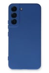 Mey İthalat®  Samsung Galaxy S23 Kılıf Nano içi Kadife Silikon - Mavi