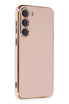 Mey İthalat®  Samsung Galaxy S23 Kılıf Volet Silikon - Pembe