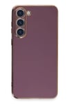 Mey İthalat®  Samsung Galaxy S23 Kılıf Volet Silikon - Mor