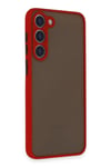 Mey İthalat®  Samsung Galaxy S23 Plus Kılıf Montreal Silikon Kapak - Kırmızı