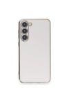 Mey İthalat®  Samsung Galaxy S23 Plus Kılıf Volet Silikon - Beyaz