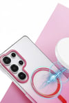 Mey İthalat®  Samsung Galaxy S23 Ultra Glossy Magsafe Kapak - Pembe