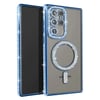 Mey İthalat®  Samsung Galaxy S23 Ultra Joke Simli Magneticsafe Kılıf - Mavi