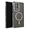 Mey İthalat®  Samsung Galaxy S23 Ultra Joke Simli Magneticsafe Kılıf - Siyah