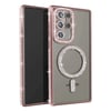 Mey İthalat®  Samsung Galaxy S23 Ultra Joke Simli Magneticsafe Kılıf - Pembe