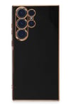 Mey İthalat®  Samsung Galaxy S23 Ultra Kılıf Volet Silikon - Siyah