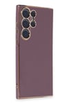 Mey İthalat®  Samsung Galaxy S23 Ultra Kılıf Volet Silikon - Mor