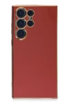 Mey İthalat®  Samsung Galaxy S23 Ultra Kılıf Volet Silikon - Kırmızı
