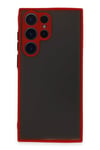 Mey İthalat®  Samsung Galaxy S23 Ultra Kılıf Montreal Silikon Kapak - Kırmızı