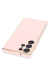 Mey İthalat®  Samsung Galaxy S23 Ultra Kılıf Volet Silikon - Pembe