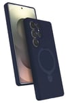 Mey İthalat®  Samsung Galaxy S23 Ultra Regal Magsafe Standlı Kapak - Lacivert