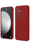 Mey İthalat®  Samsung Galaxy S24 FE Kılıf First Silikon - Kırmızı