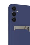 Mey İthalat®  Samsung Galaxy S24 FE Kılıf Kelvin Kartvizitli Silikon - Lacivert