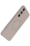 Mey İthalat®  Samsung Galaxy S24 FE Regal Magsafe Standlı Kapak - Çöl Titanyum
