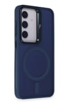 Mey İthalat®  Samsung Galaxy S24 Flet Lens Magsafe Kapak - Lacivert