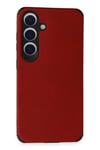 Mey İthalat®  Samsung Galaxy S24 Kılıf Loop Deri Silikon - Kırmızı