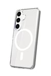 Mey İthalat®  Samsung Galaxy S24 Kılıf Magneticsafe Şeffaf Silikon - Şeffaf