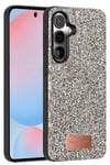 Mey İthalat®  Samsung Galaxy S24 Plus Bright Simli Kapak - Gümüş