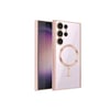 Mey İthalat®  Samsung Galaxy S24 Ultra Kılıf Kross Magneticsafe Kapak - Rose
