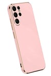 Mey İthalat®  Samsung Galaxy S24 Ultra Kılıf Volet Silikon - Pembe