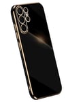 Mey İthalat®  Samsung Galaxy S24 Ultra Kılıf Volet Silikon - Siyah