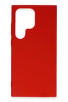 Mey İthalat®  Samsung Galaxy S24 Ultra Kılıf First Silikon - Kırmızı