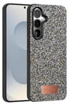 Mey İthalat®  Samsung Galaxy S25 Bright Simli Kapak - Gold