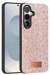 Mey İthalat®  Samsung Galaxy S25 Bright Simli Kapak - Pembe