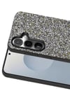 Mey İthalat®  Samsung Galaxy S25 Bright Simli Kapak - Gold