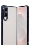 Mey İthalat®  Samsung Galaxy S25 Edge  Lensli Silikon - Lacivert