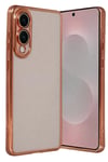 Mey İthalat®  Samsung Galaxy S25 Edge  Lensli Silikon - Çöl Titanyum