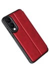 Mey İthalat®  Samsung Galaxy S25 Edge Flip Cover - Kırmızı