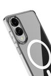 Mey İthalat®  Samsung Galaxy S25 Edge Kılıf Magneticsafe Şeffaf Silikon - Şeffaf