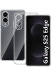 Mey İthalat®  Samsung Galaxy S25 Edge Kılıf Lüx Şeffaf Silikon