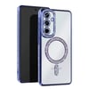 Mey İthalat®  Samsung Galaxy S25 FE Joke Simli Magneticsafe Kılıf - Mavi