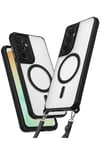 Mey İthalat®  Samsung Galaxy S25 Plus Kılıf Enka Magsafe Silikon Kılıf - Siyah
