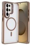 Mey İthalat®  Samsung Galaxy S25 Ultra Flet Lens Magsafe Kapak - Gold
